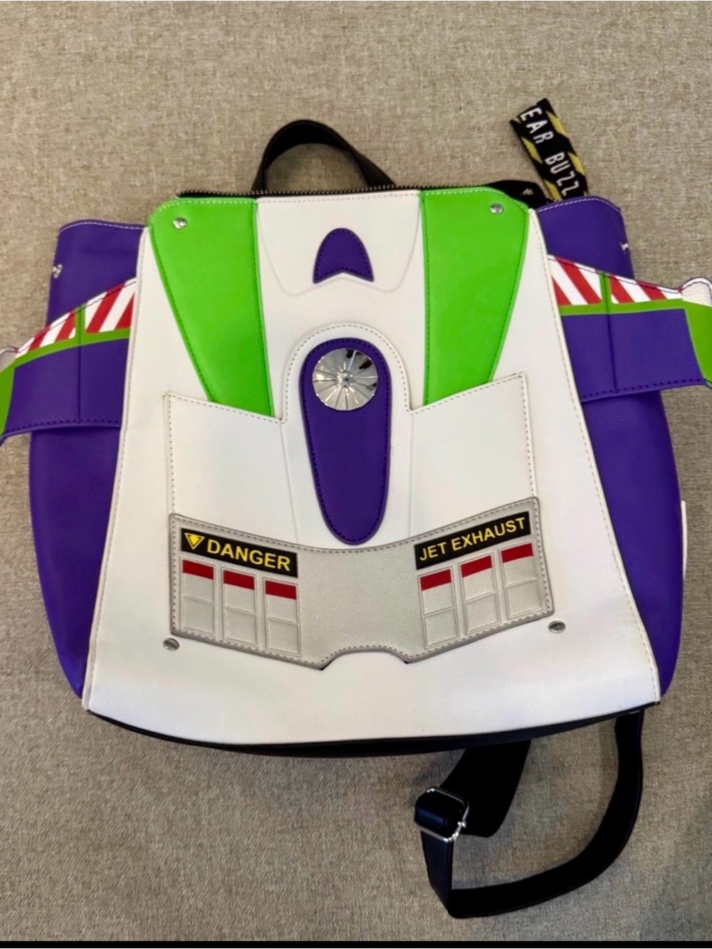 Bioworld White, Purple & Green Space Ranger Backpack
